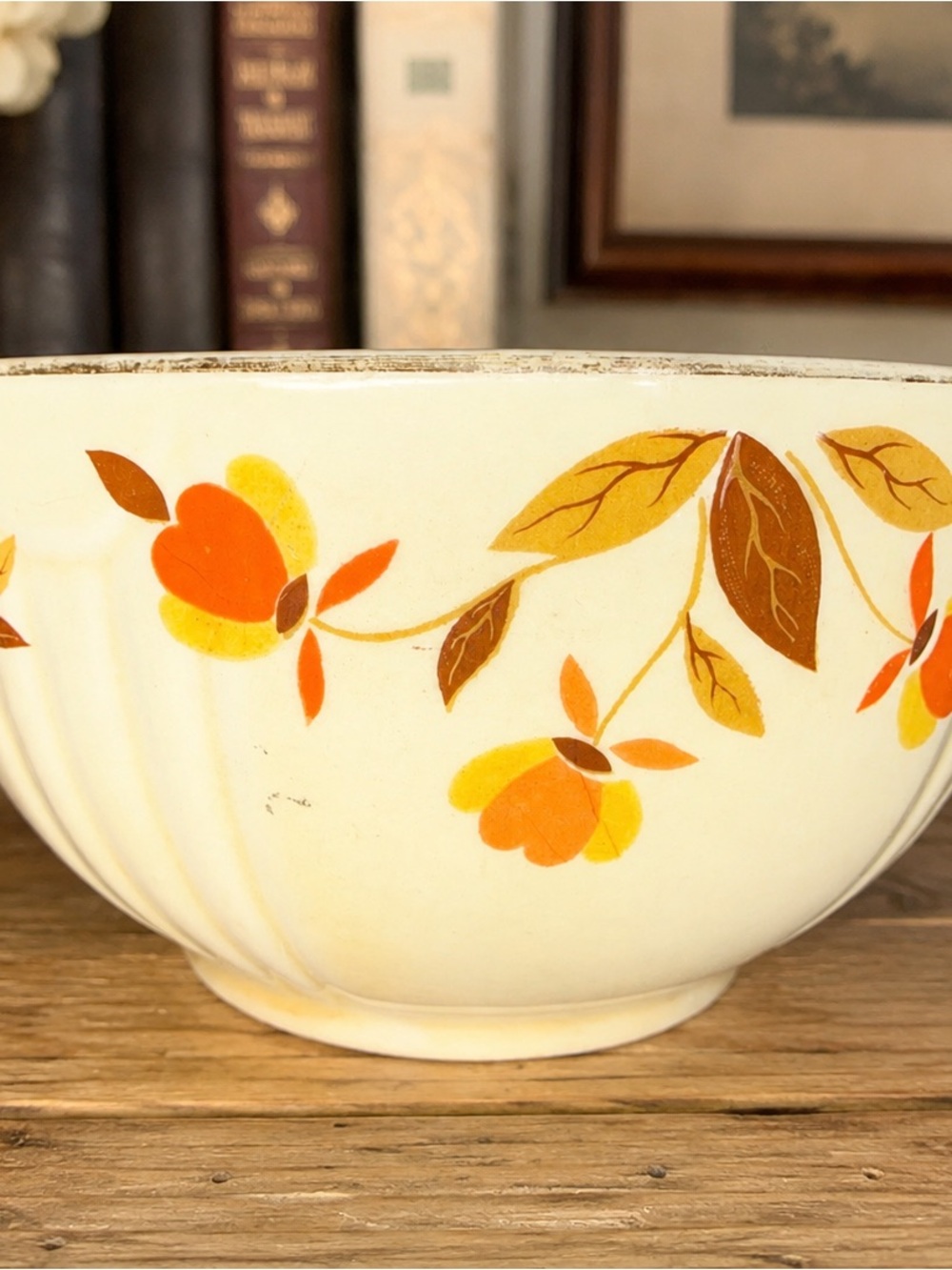 Vintage Hall’s Superior Autumn Leaf 5” Mixing Bowl Mary Dunbar Jewel Tea